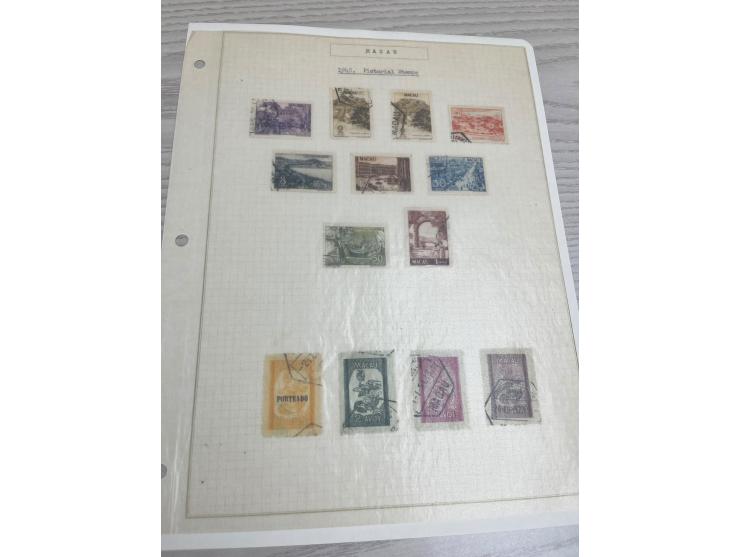 including many nice and early sets. Plus Angola and Portuguese India used stamps. Large quantity. Please view.